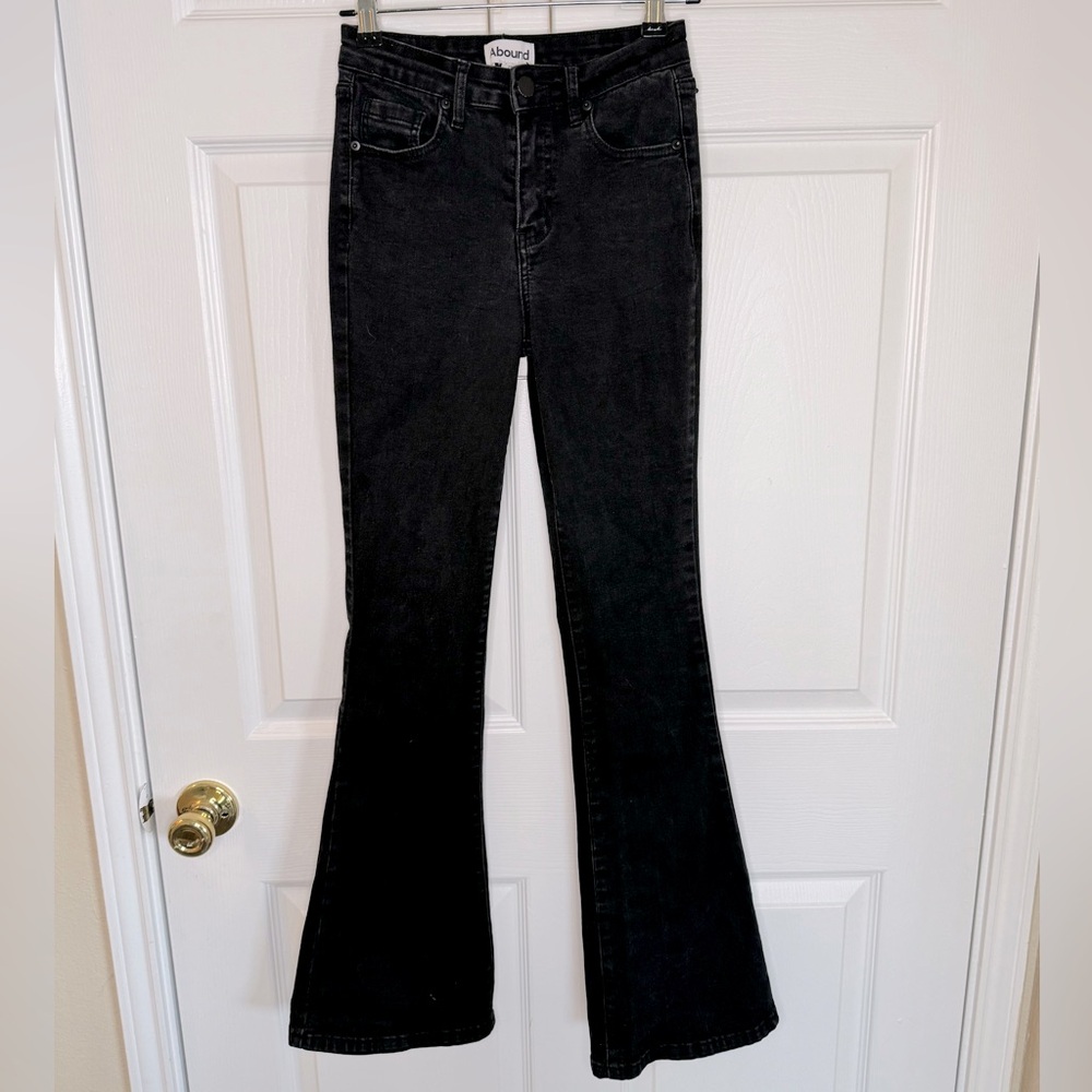 Abound black flare jeans